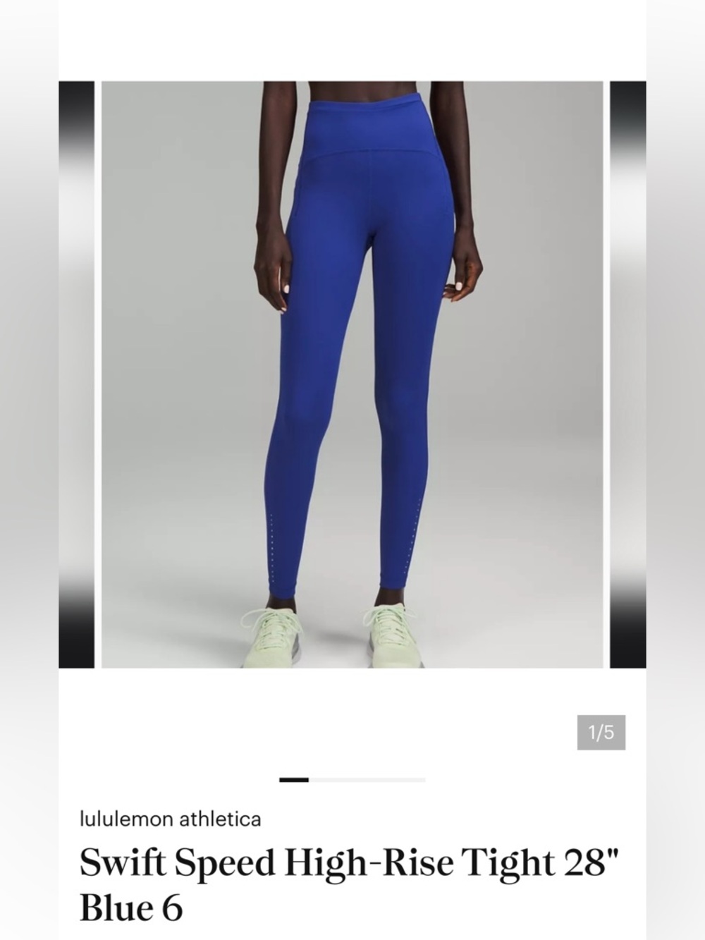 lululemon athletica Swift Speed High-Rise Tights in Cobalt Blue / Larkspur